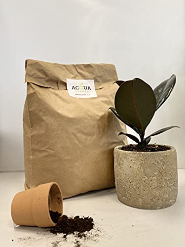 Organic Peat-Free Garden Compost - 8 x Litres in Convenient Paper Bag - AcquaGarden